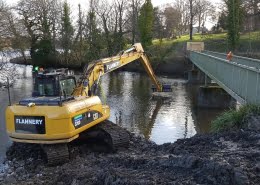 Caerphilly Castle Silt removal